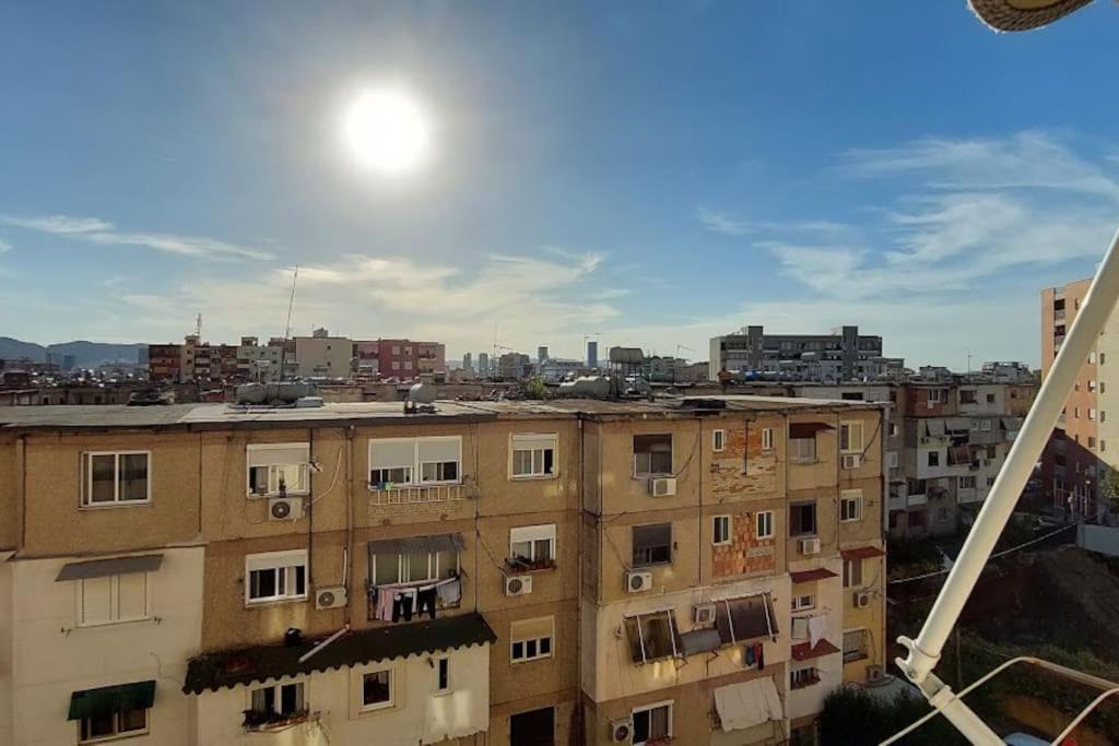 Cozy Sunlit Apartment With Scenic Balcony View Tirana Exterior photo